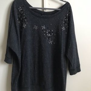 Lane Bryant beaded sweatshirt
